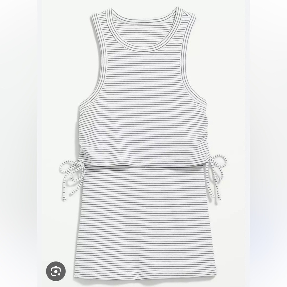 Maternity EveryWear Sleeveless Tie-Side Nursing Top NWT